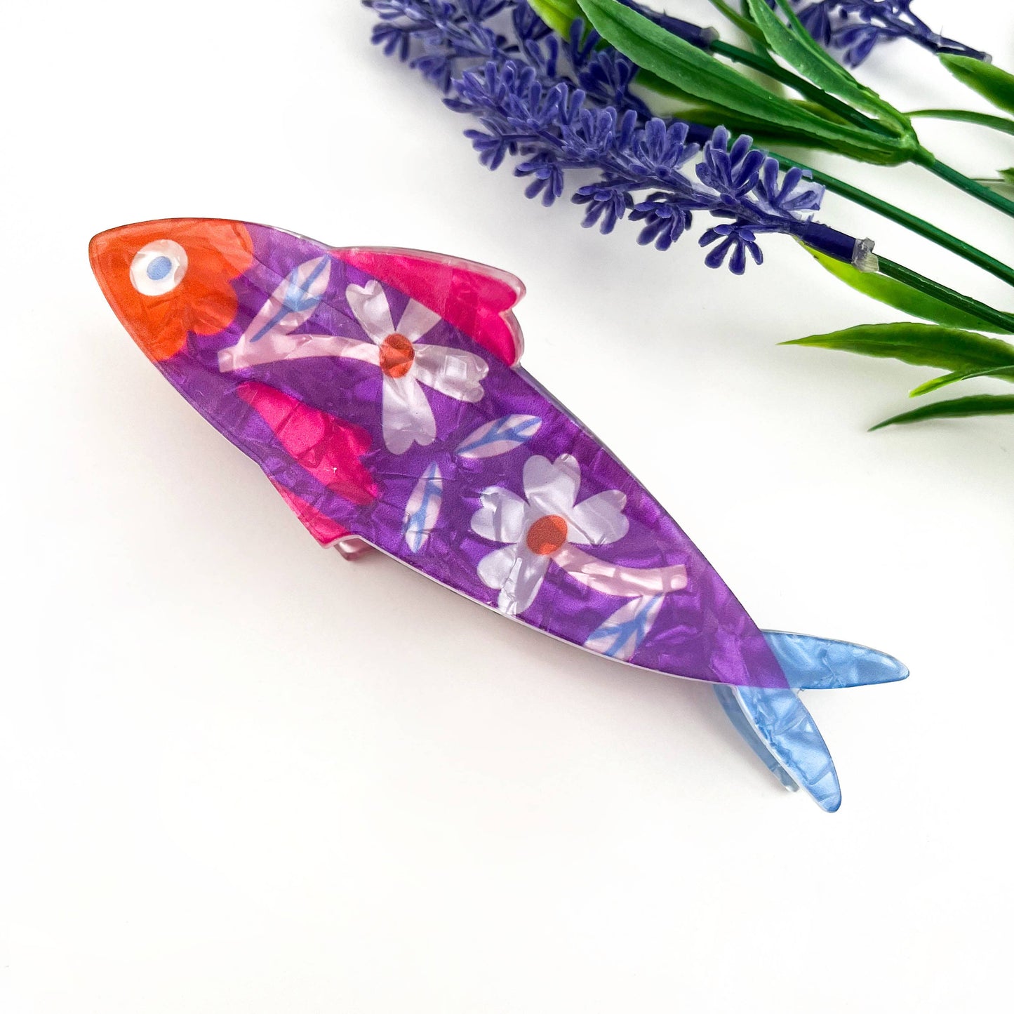 
                  
                    Floral Sardine Acetate Hair Claw
                  
                