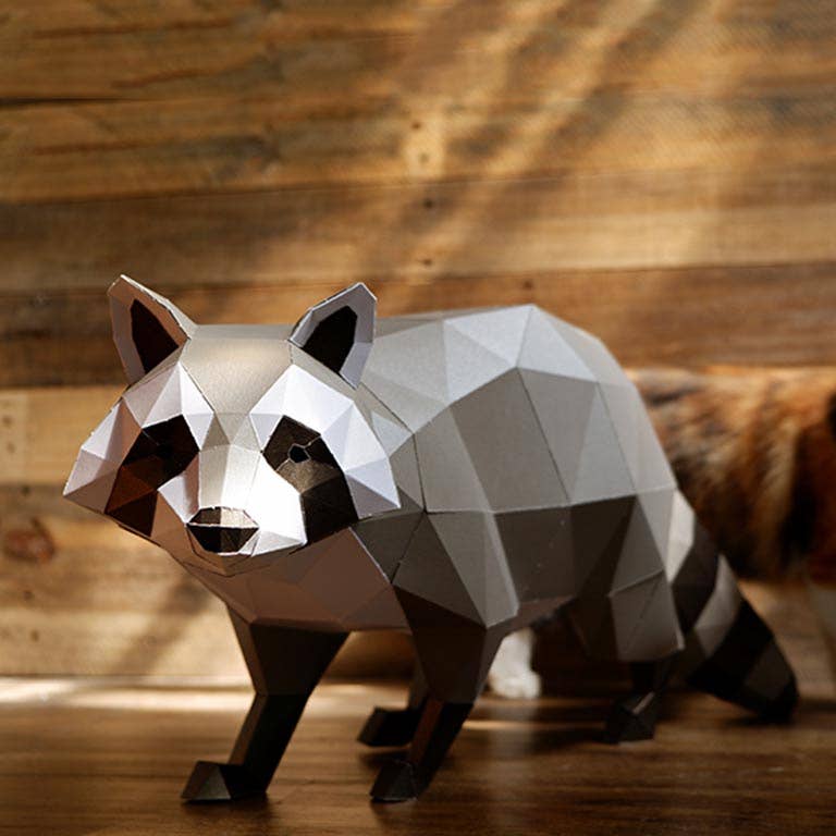 
                  
                    Raccoon 3D Kirigami Model
                  
                