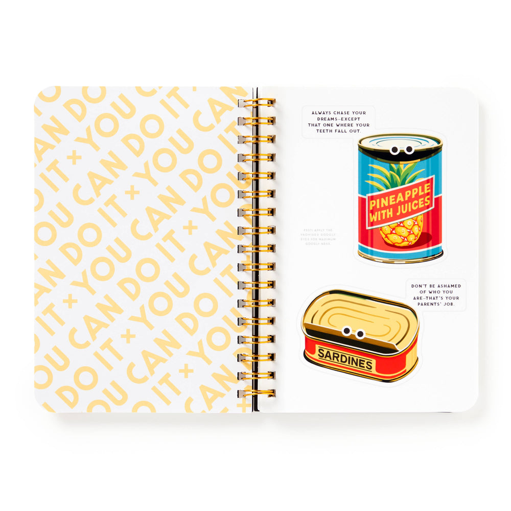 
                  
                    "You Can Do It" Googly Sticker Book by Brass Monkey
                  
                