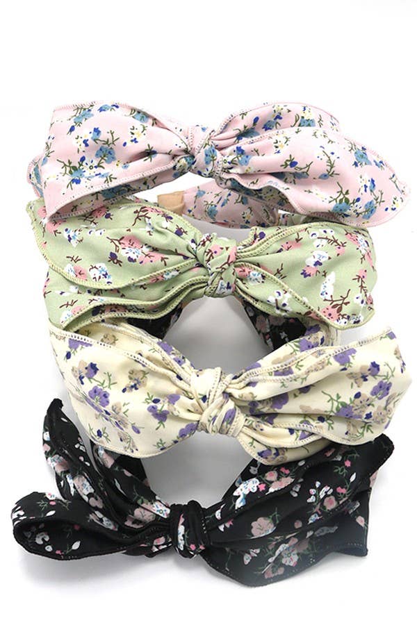 
                  
                    Floral Oversized Shapeable Bow Headband
                  
                