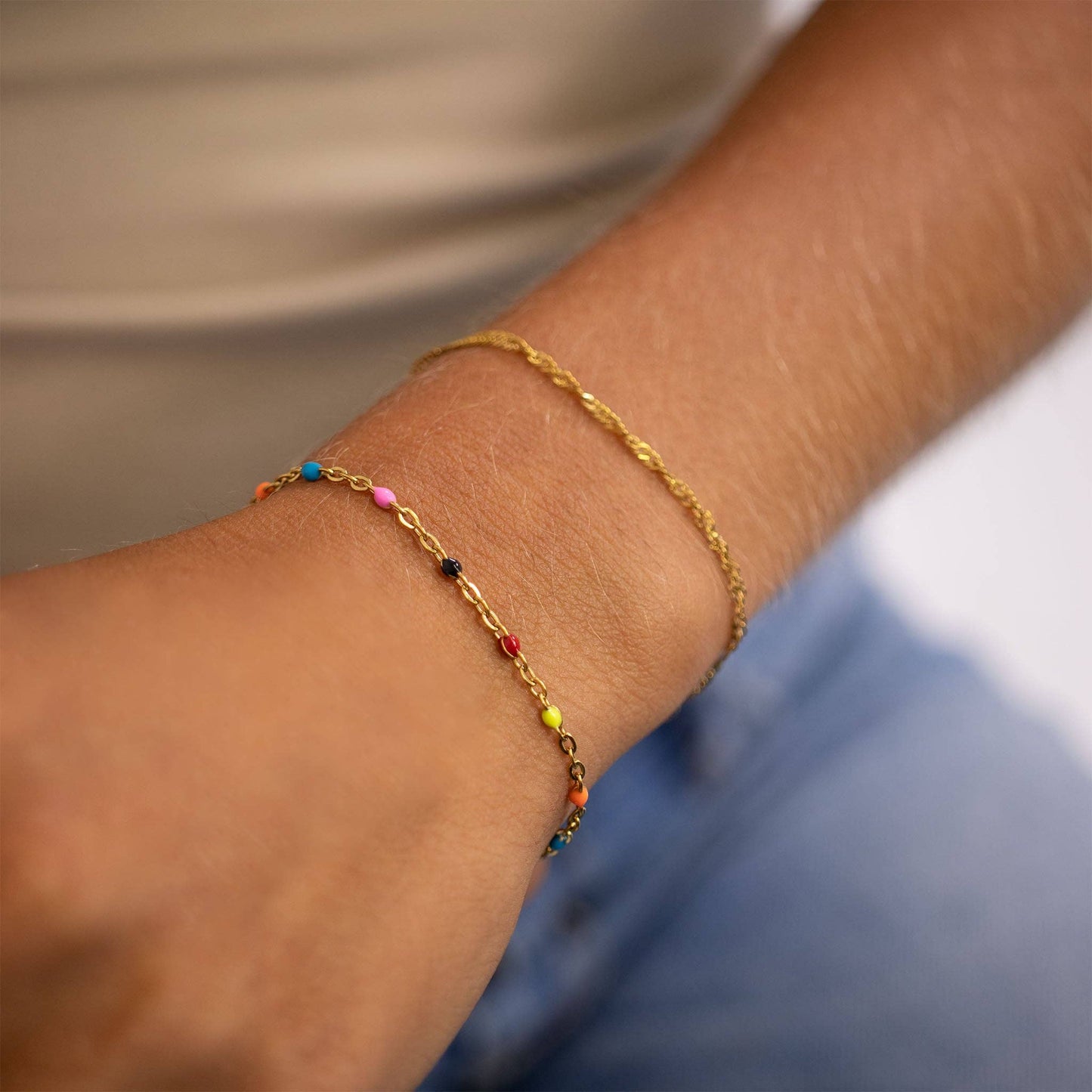 
                  
                    Confetti Chain Bracelet
                  
                