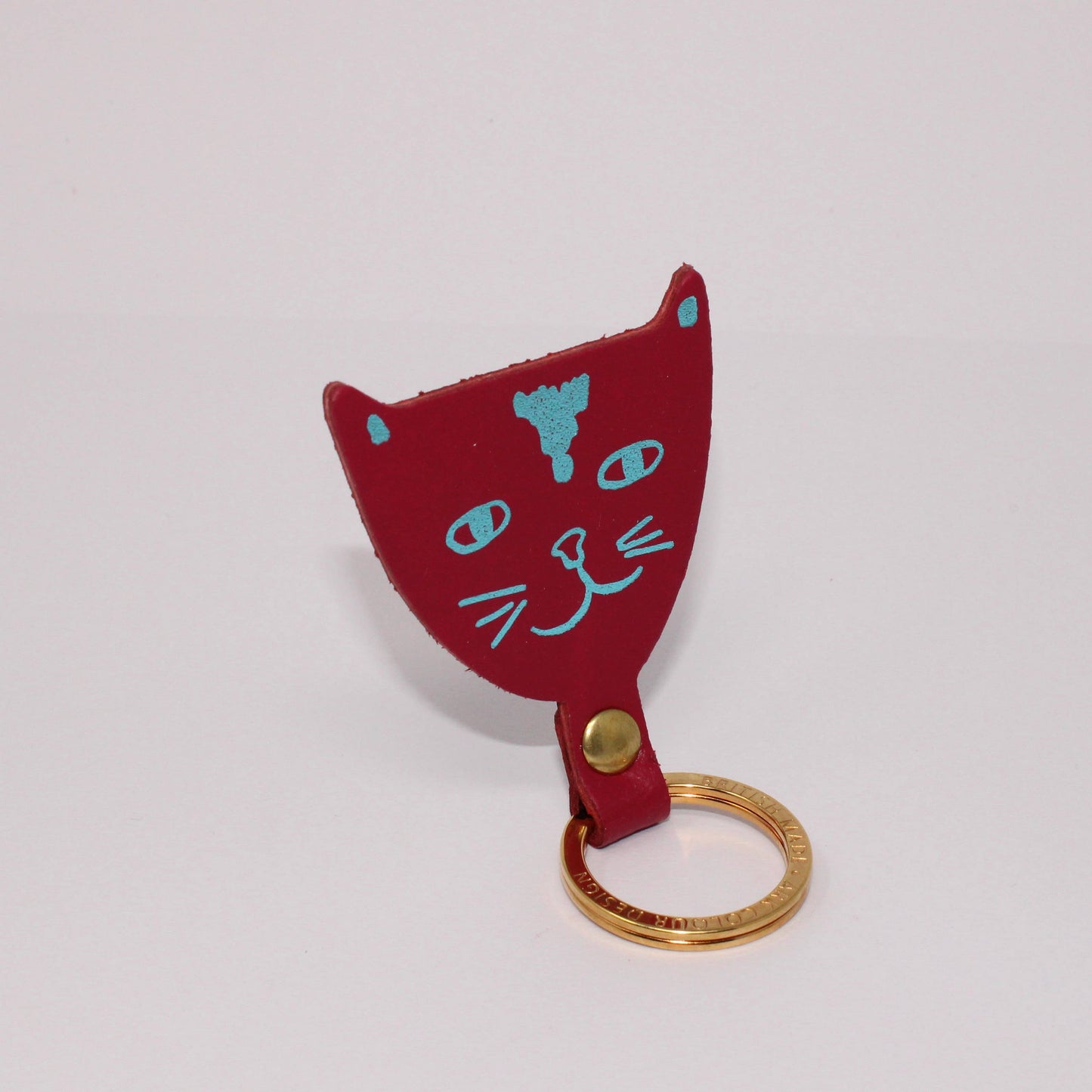 
                  
                    Cat Leather Key Fob
                  
                