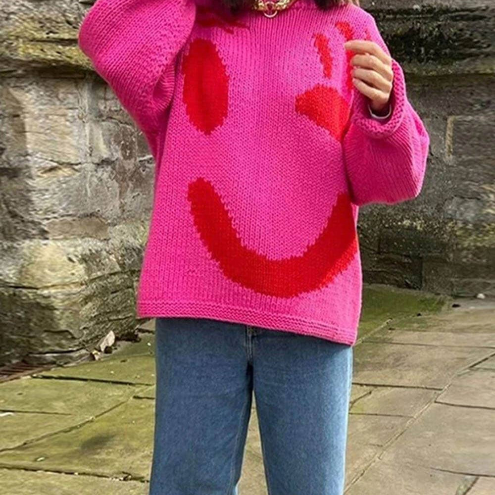 
                  
                    Give A Wink Knit Sweater
                  
                