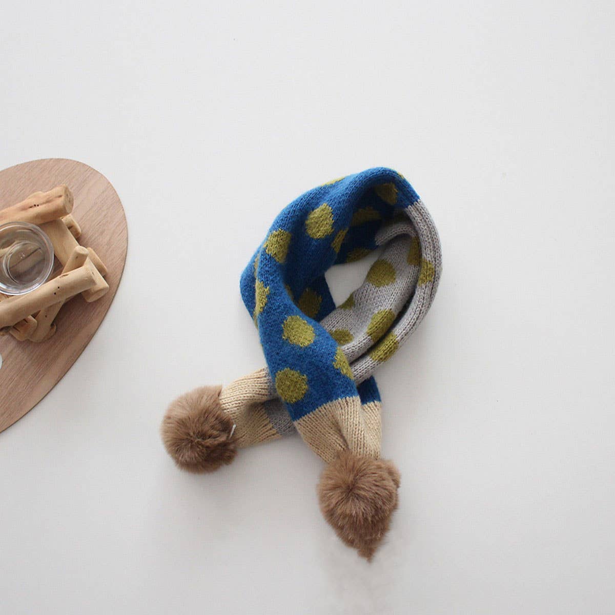 
                  
                    Pompom Polka Dots Kids Knitted Neck Scarf
                  
                