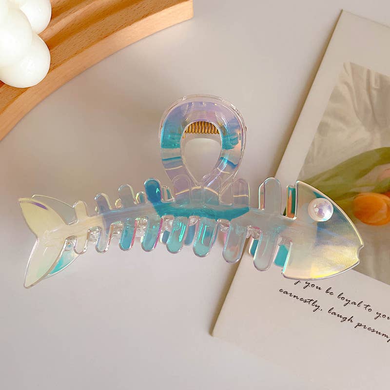 
                  
                    Iridescent Fishbone Hair Claw
                  
                