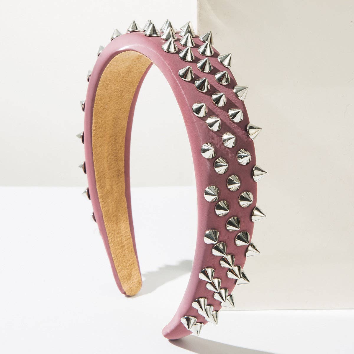 
                  
                    Genuine Leather Riveted Headband
                  
                