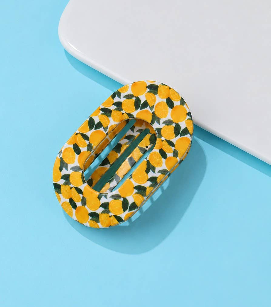 
                  
                    Printed Lay Flat Oval Hair Claws
                  
                