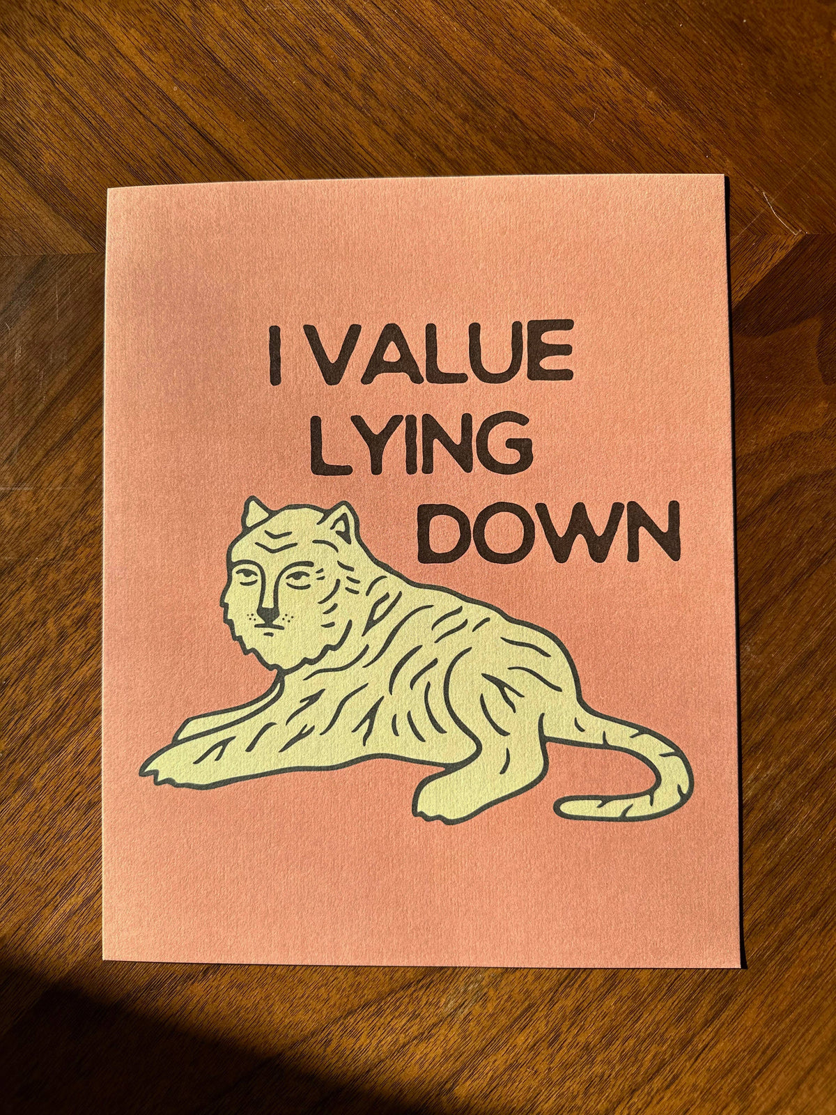 
                  
                    "Lying Down Tiger" 8x10 Giclee Print
                  
                