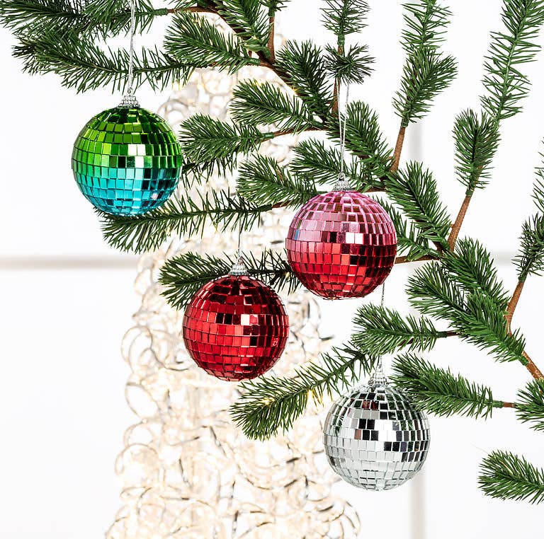 
                  
                    Green/Blue Ombre Mirror Ball Disco Ornament
                  
                