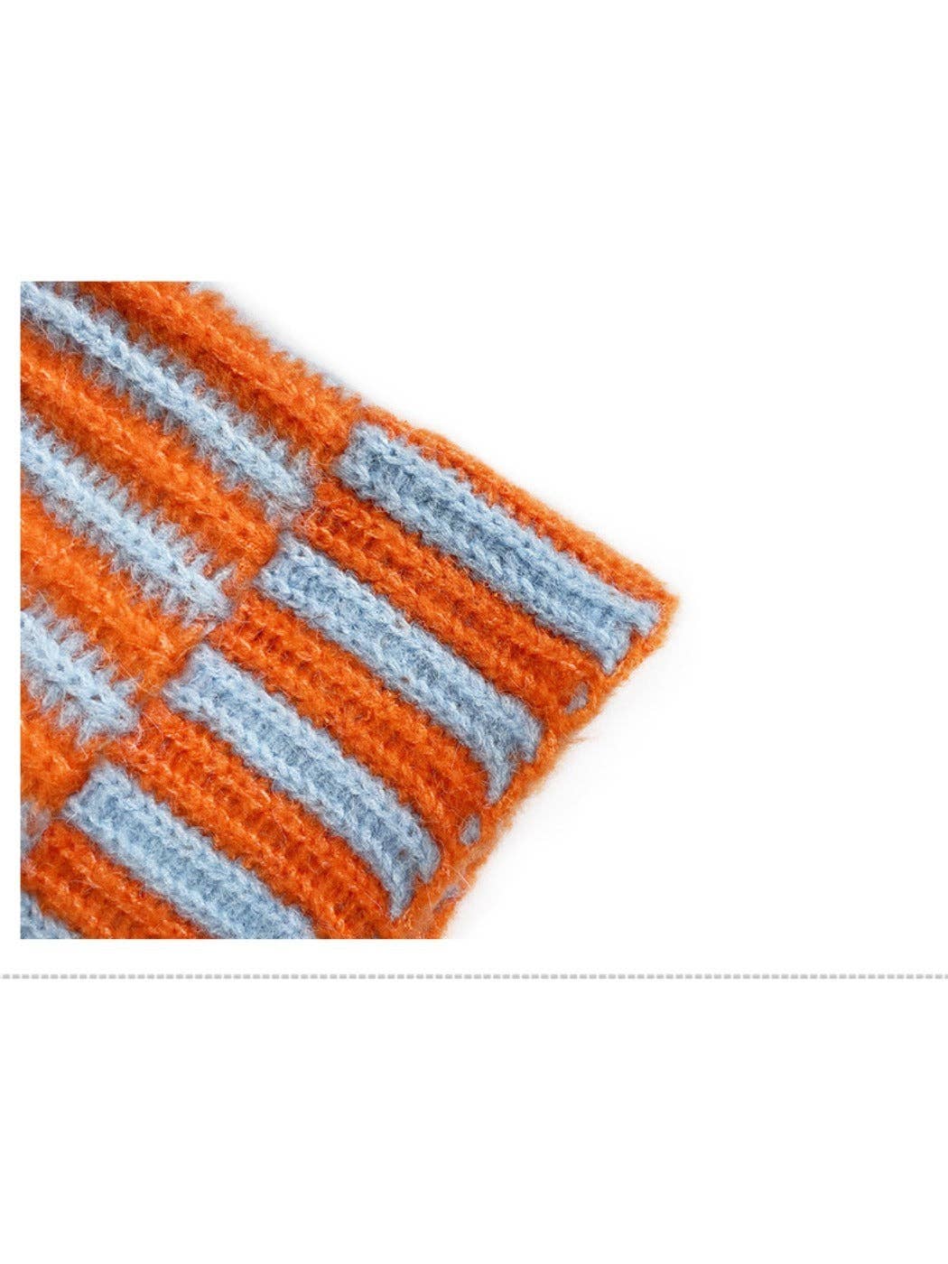 
                  
                    Two-Tone Striped Knit Beanie
                  
                