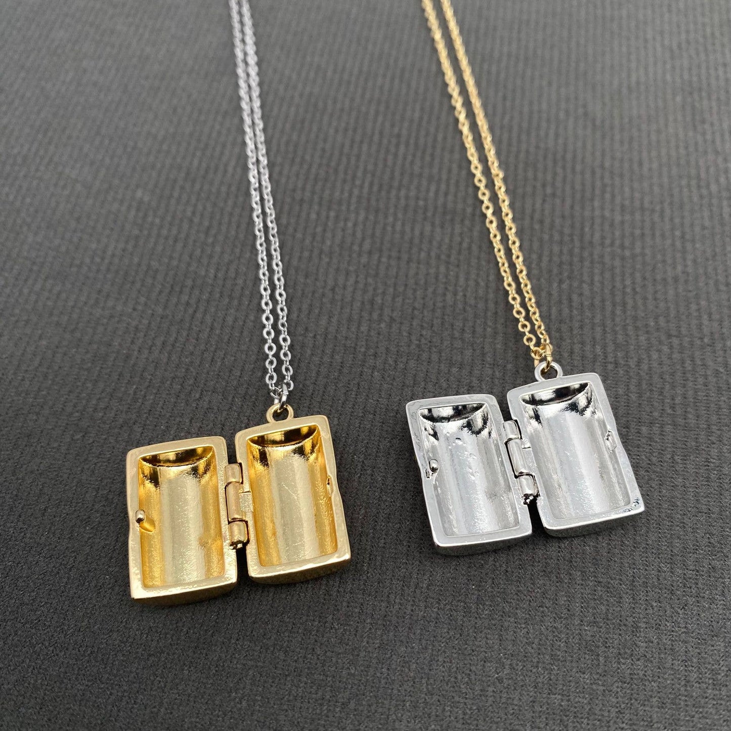 
                  
                    Enamel Gift Box Locket Necklace
                  
                