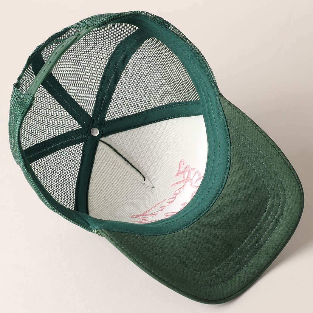 
                  
                    Howdy Darlin' Satin Embroidered Trucker Cap
                  
                