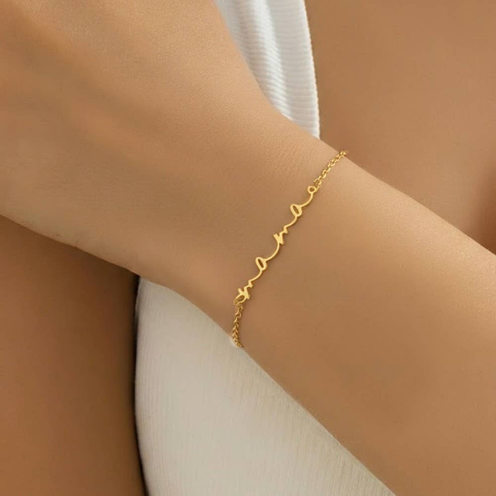 
                  
                    "Mama" Script Bracelet
                  
                