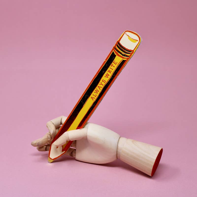 
                  
                    Leather "Always Write" Pencil Bookmark
                  
                