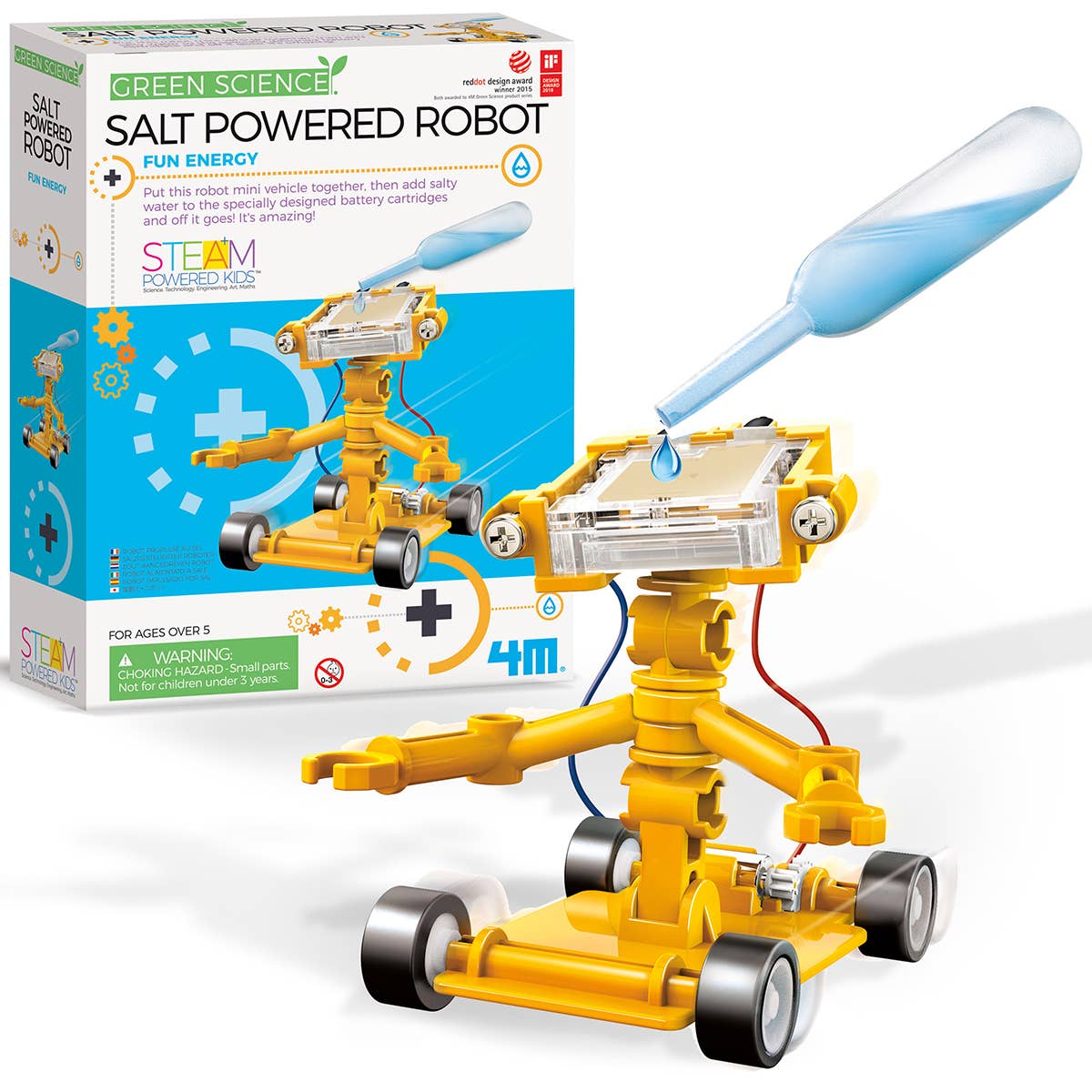 
                  
                    Salt-Powered Robot | Green Science STEM Toy
                  
                