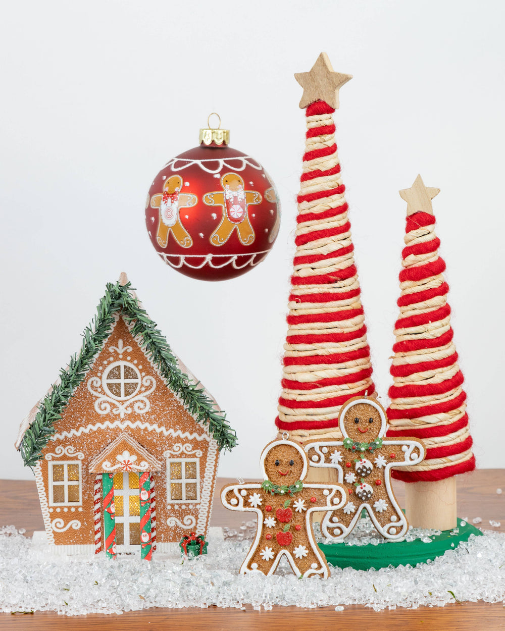 Rattan and Wool Swirl Tree