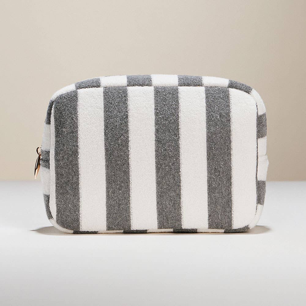 
                  
                    Cotton Terry Cabana Striped Zip Pouch
                  
                