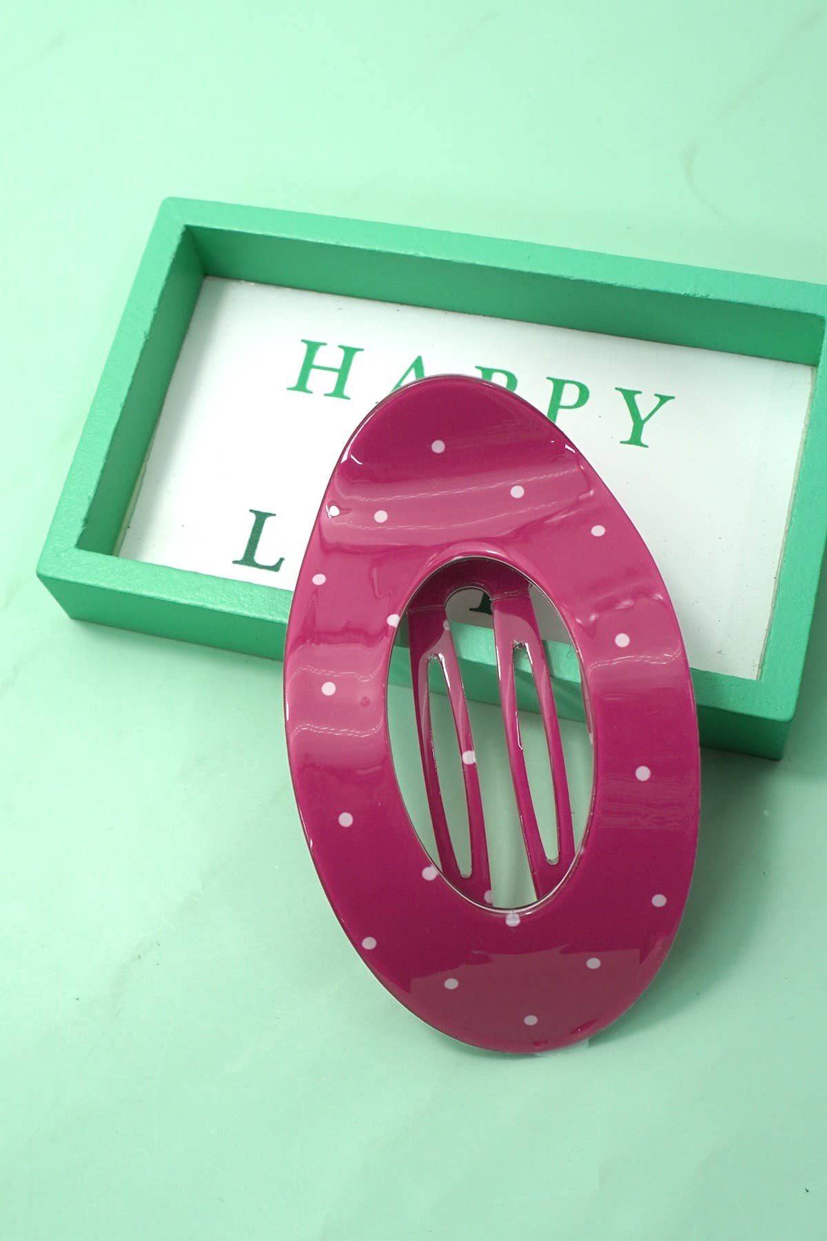 
                  
                    Dots Lay Flat Oval Hair Claw
                  
                