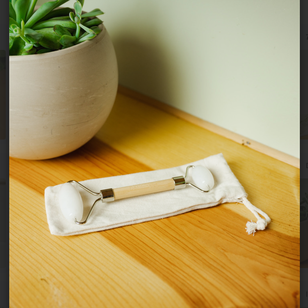 
                  
                    Stone + Bamboo Facial Massage Roller
                  
                