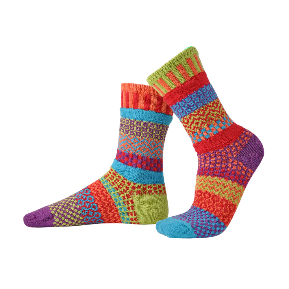 Cosmos Mismatch Crew Socks