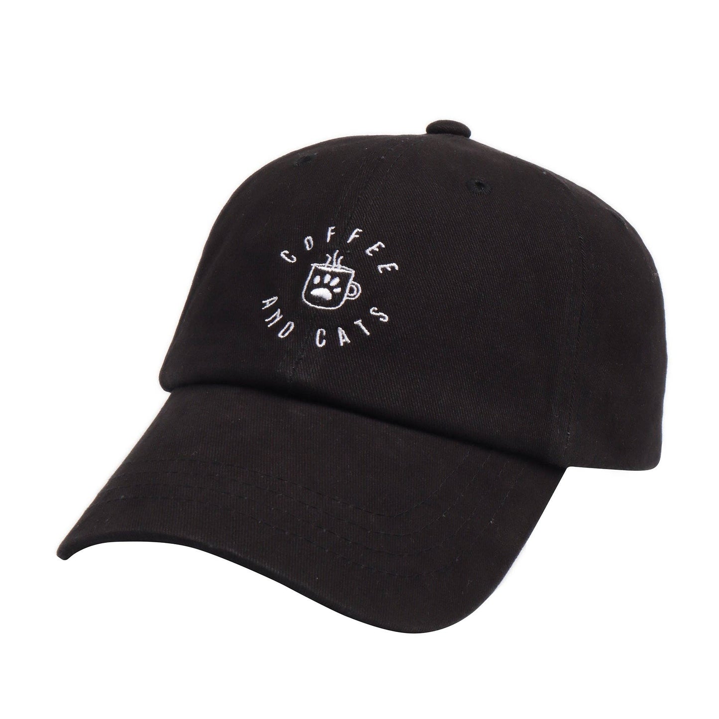 
                  
                    Coffee and Cats Embroidered Baseball Cap
                  
                