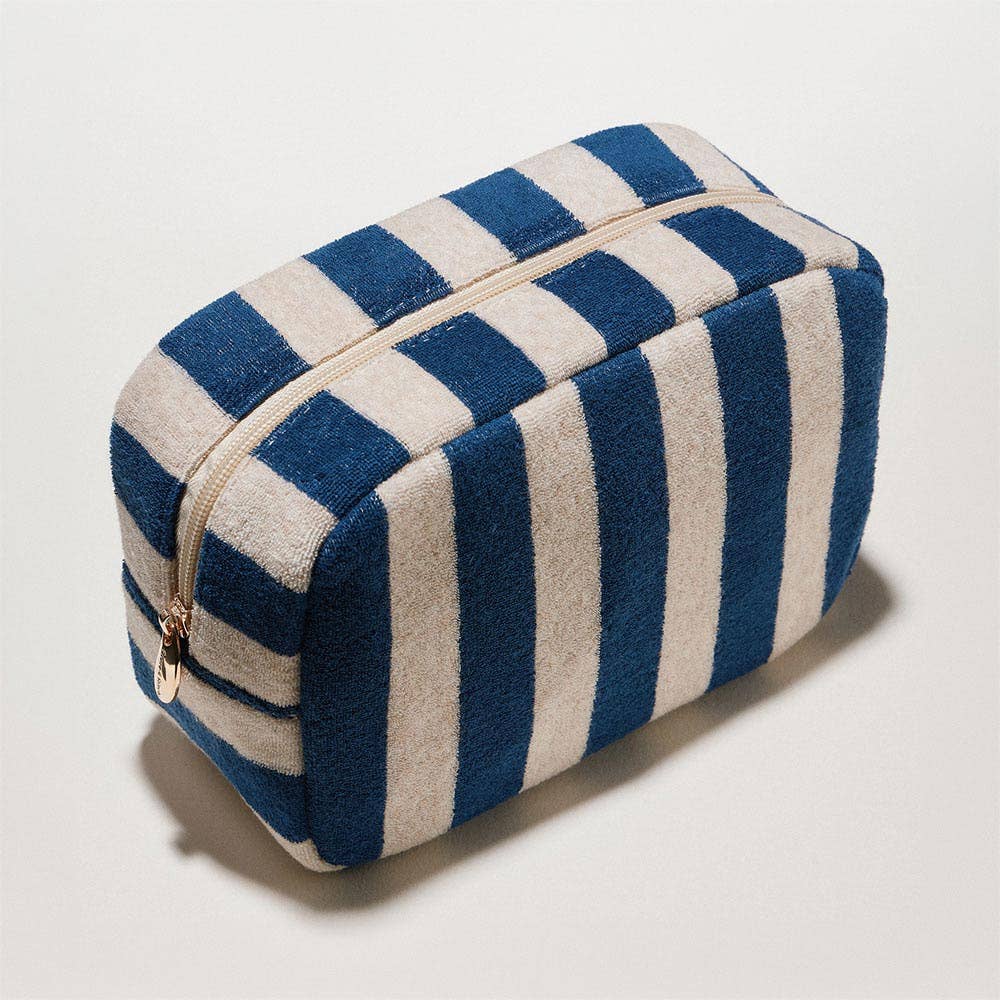 
                  
                    Cotton Terry Cabana Striped Zip Pouch
                  
                