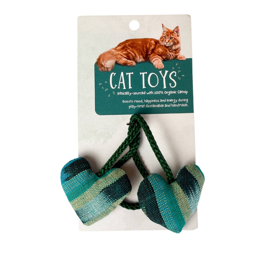 
                  
                    Organic Catnip Tethered Hearts Cat Kicker Toy
                  
                