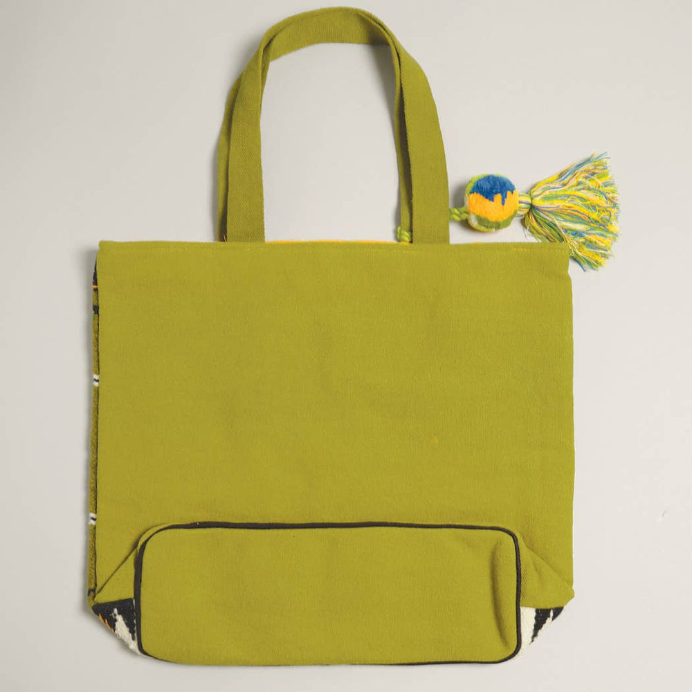 
                  
                    Pom-Pom Embroidered Weekender Bag
                  
                