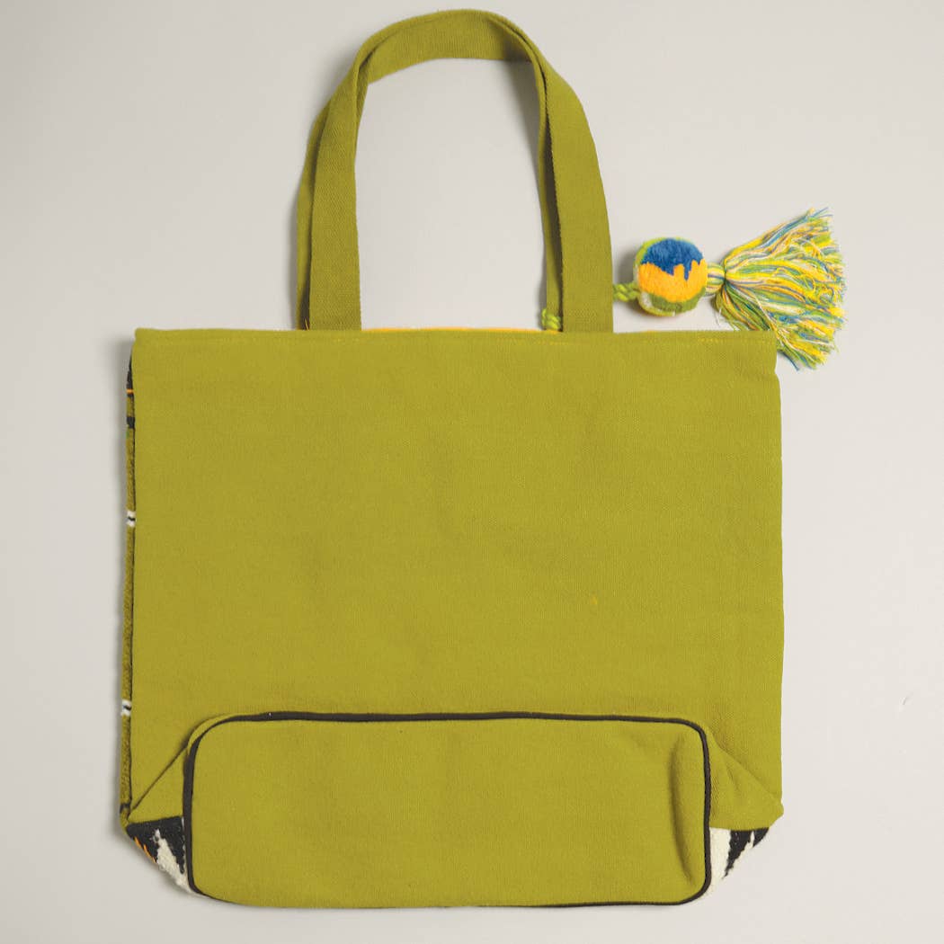 
                  
                    Pom-Pom Embroidered Weekender Bag
                  
                