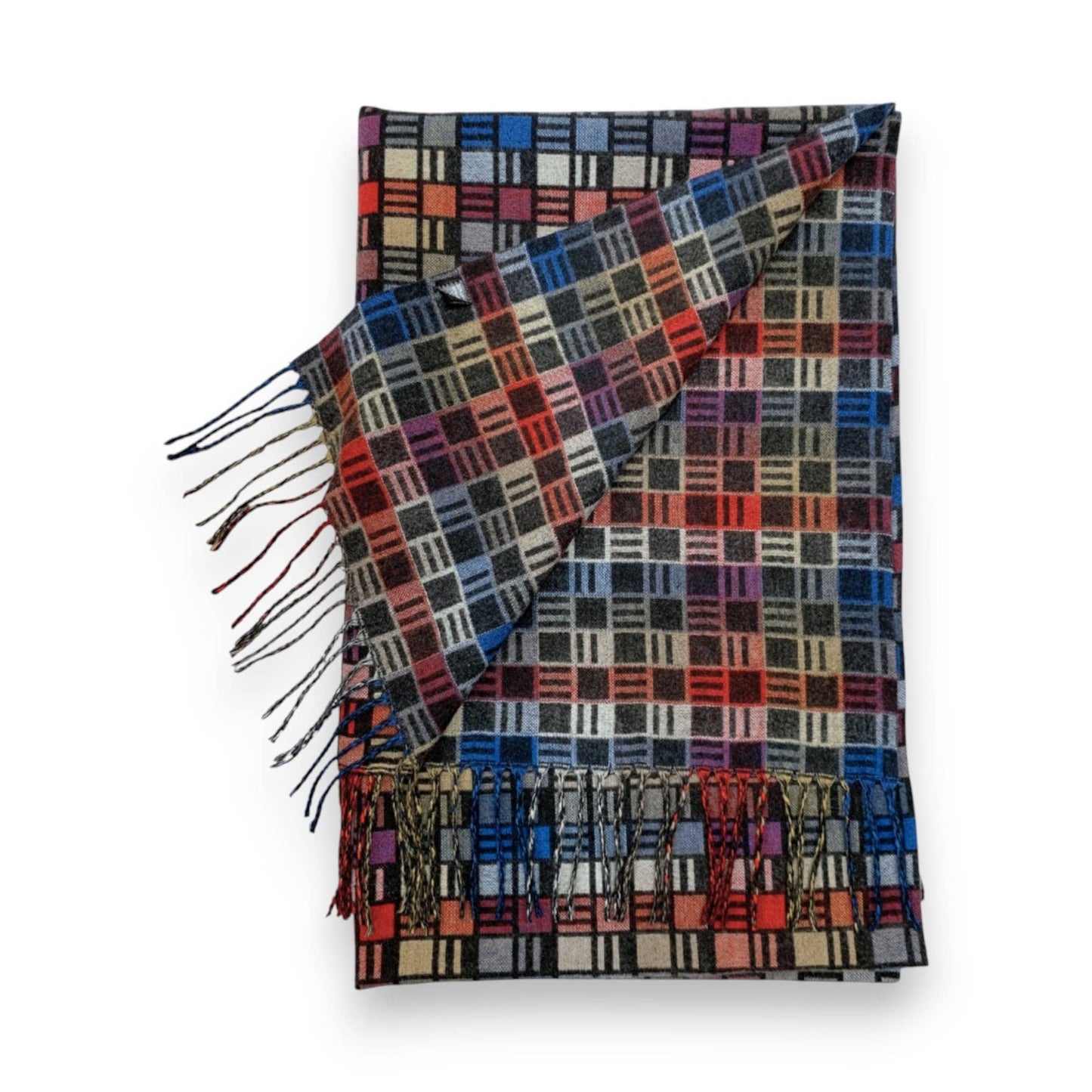 
                  
                    Cube Pattern Cashmere Blend Winter Scarf
                  
                