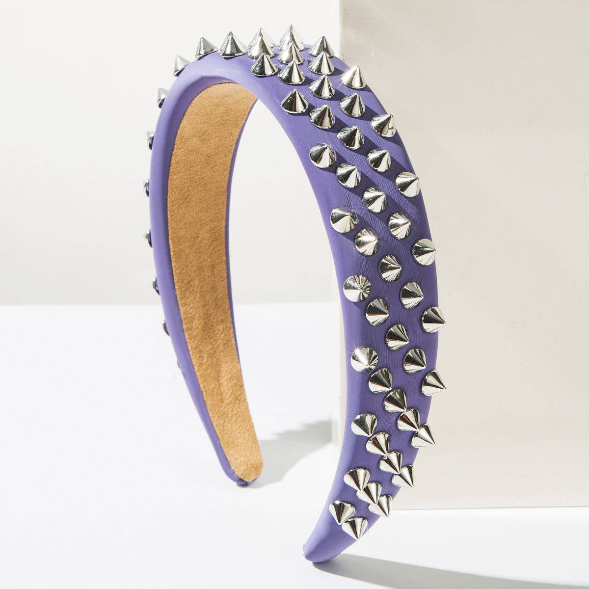 
                  
                    Genuine Leather Riveted Headband
                  
                