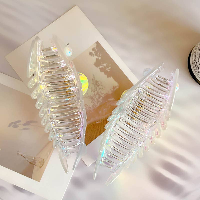 
                  
                    Iridescent Fishbone Hair Claw
                  
                