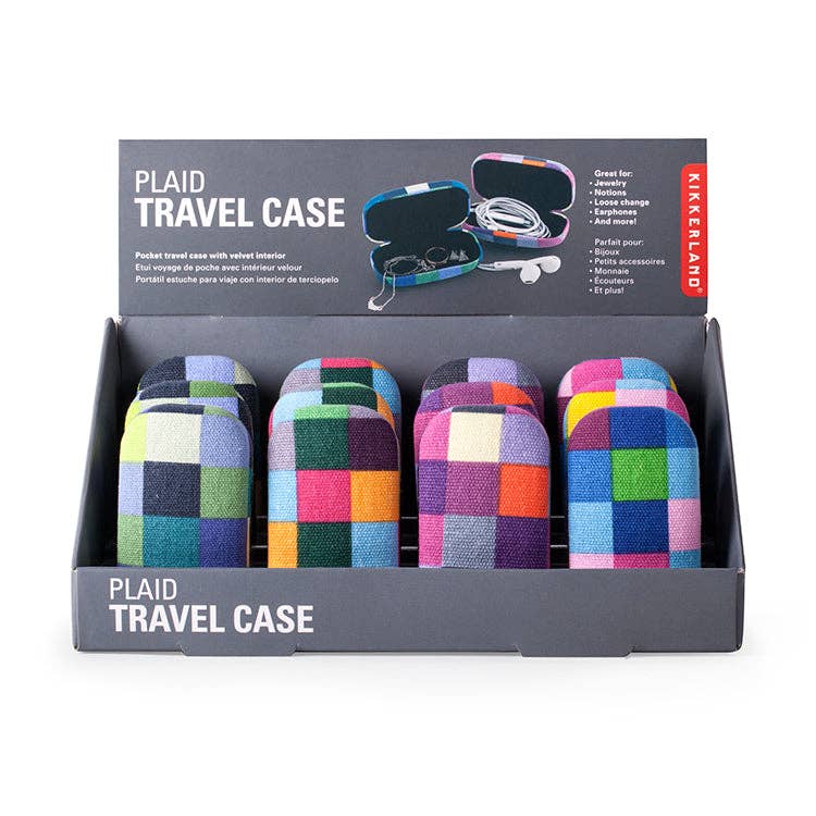 
                  
                    Checkered Fabric Travel Case by Kikkerland
                  
                