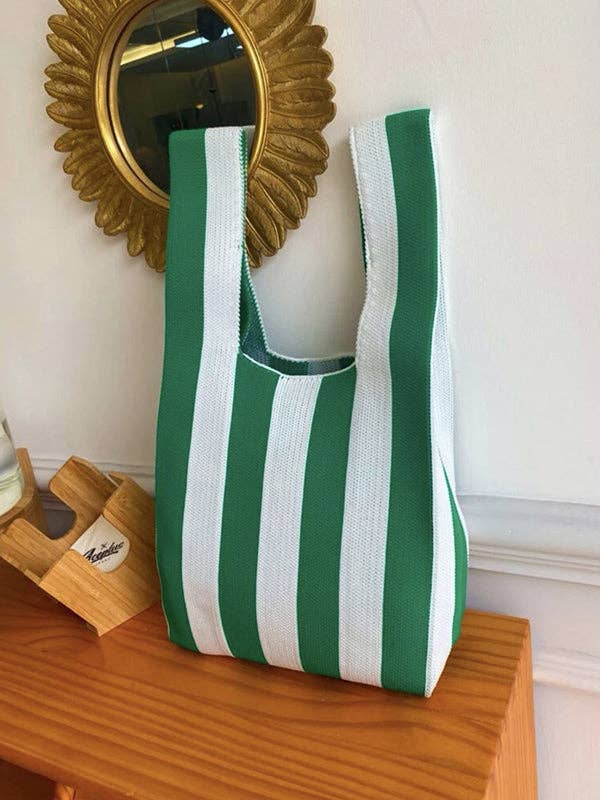 
                  
                    Contrast Stripes XL Knitted Tote
                  
                