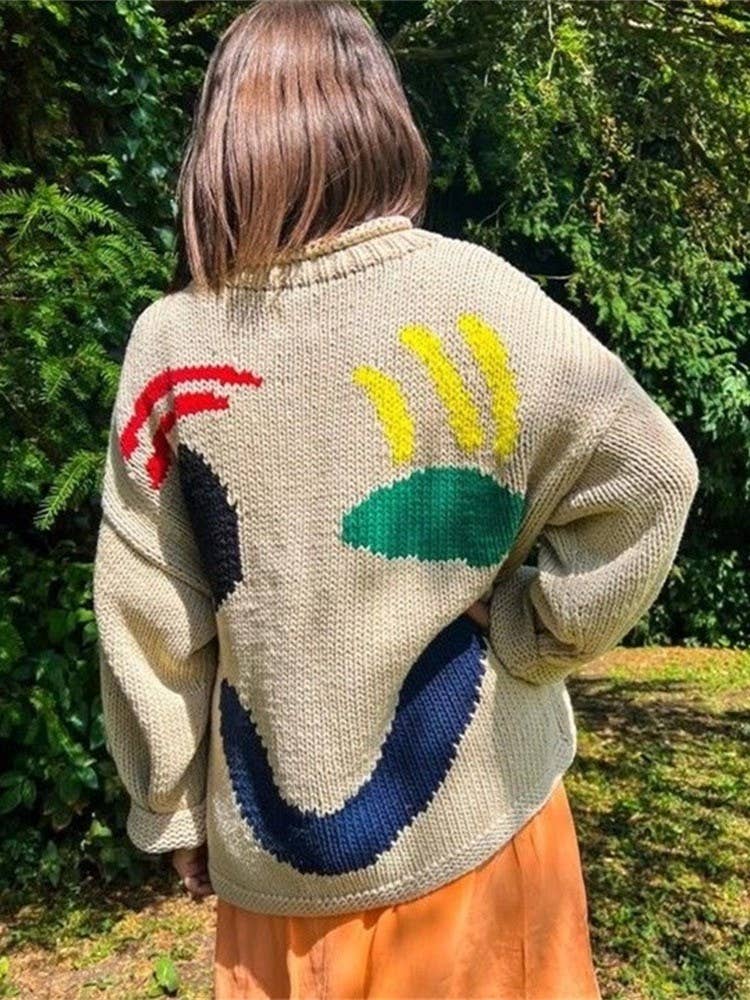 
                  
                    Give A Wink Knit Sweater
                  
                