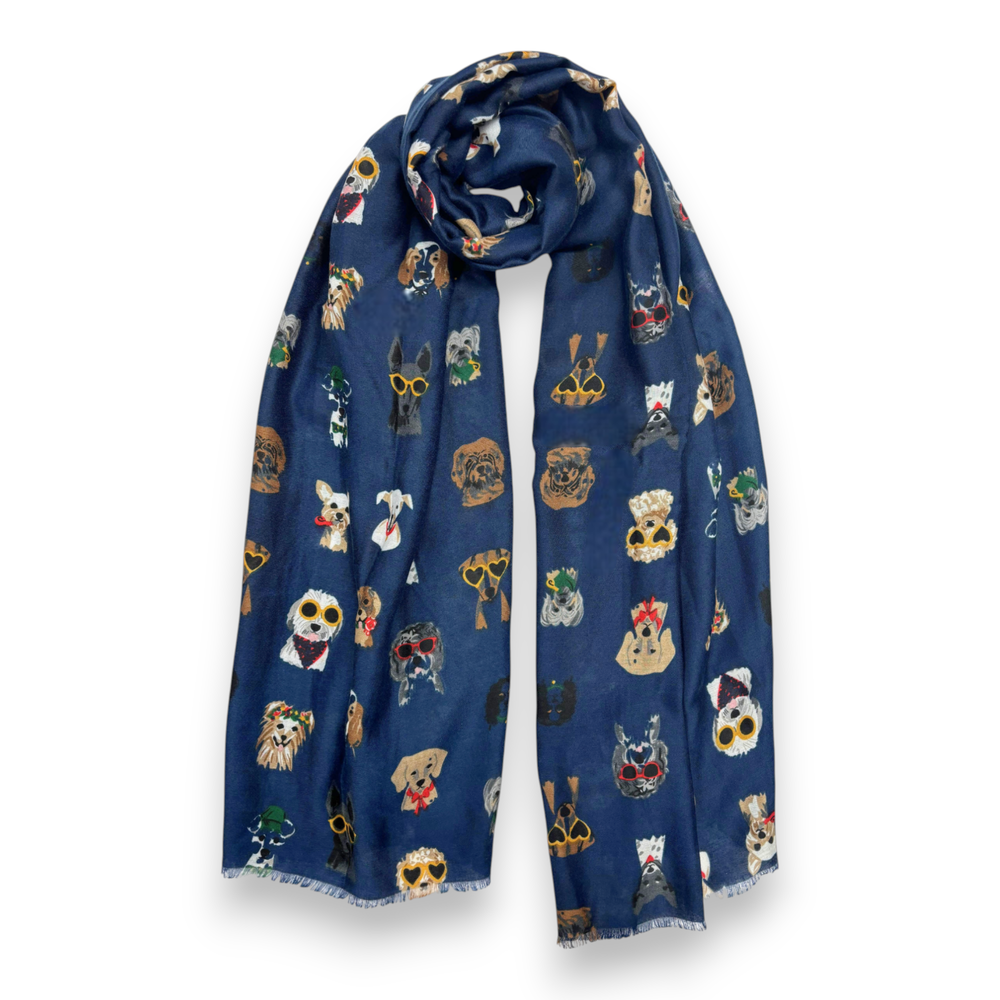 Accessorized Dogs Cotton Blend Scarf