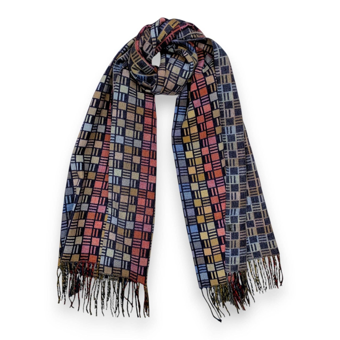 
                  
                    Cube Pattern Cashmere Blend Winter Scarf
                  
                