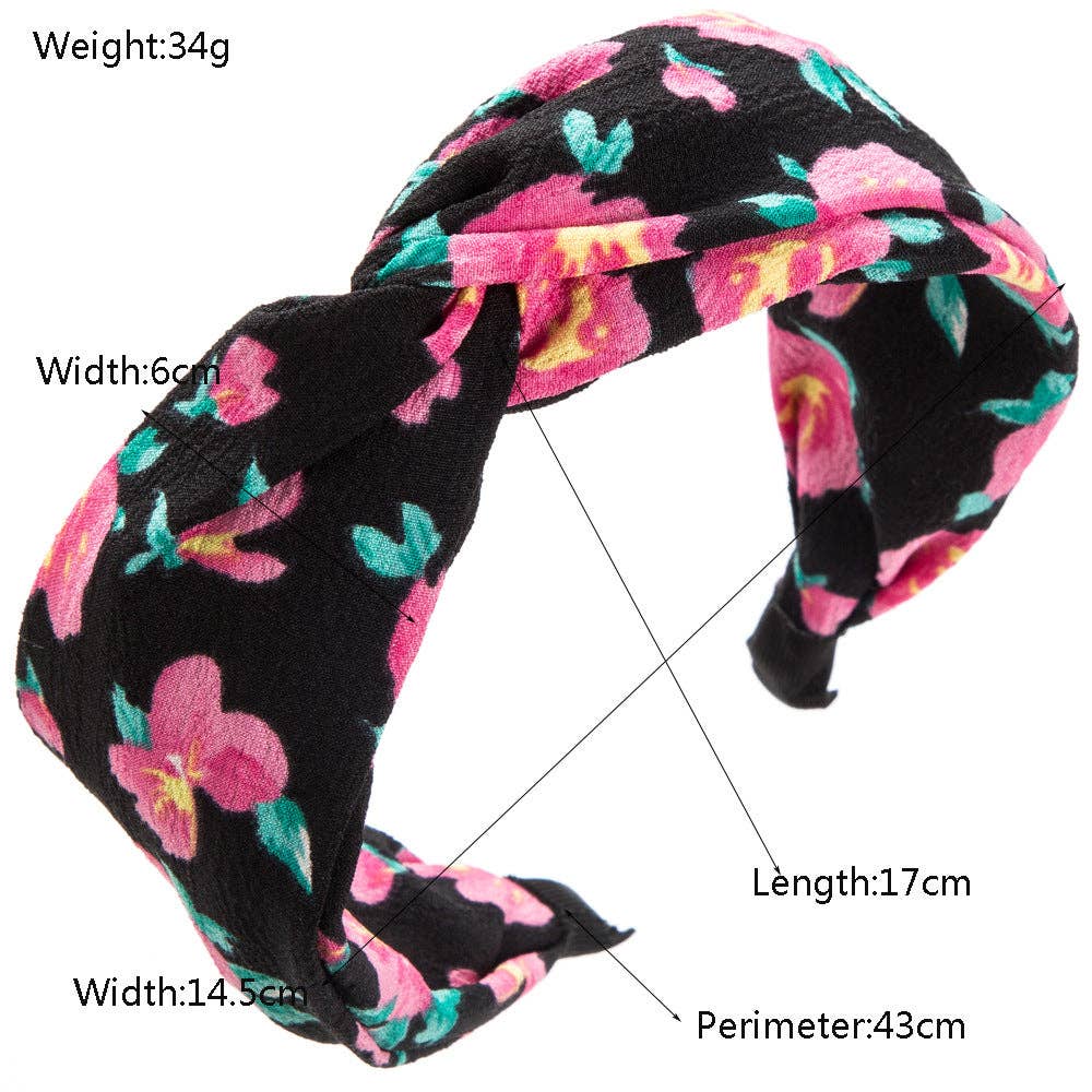 
                  
                    Painterly Florals Twist Top Headband
                  
                