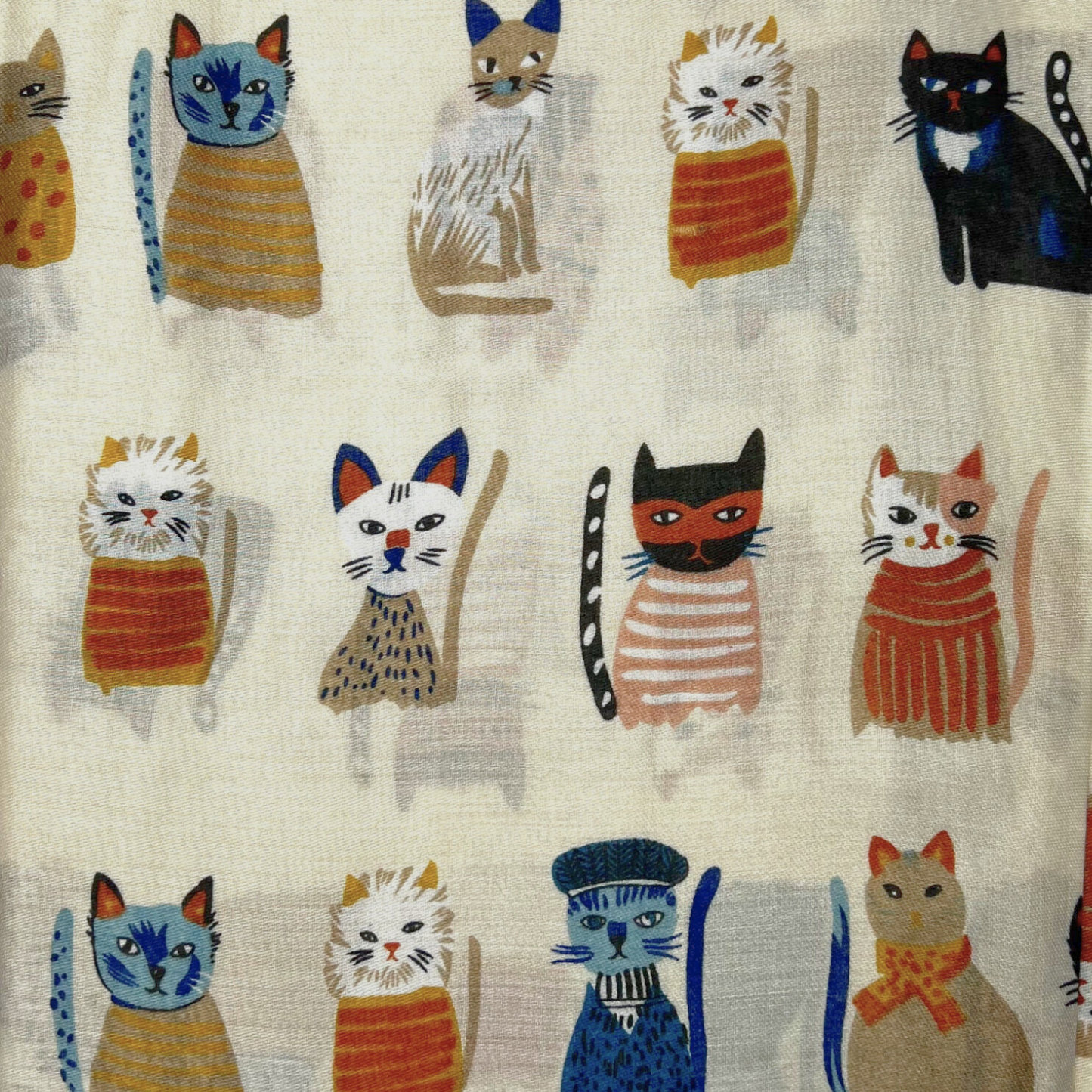 
                  
                    Cat Characters Cotton Blend Scarf
                  
                