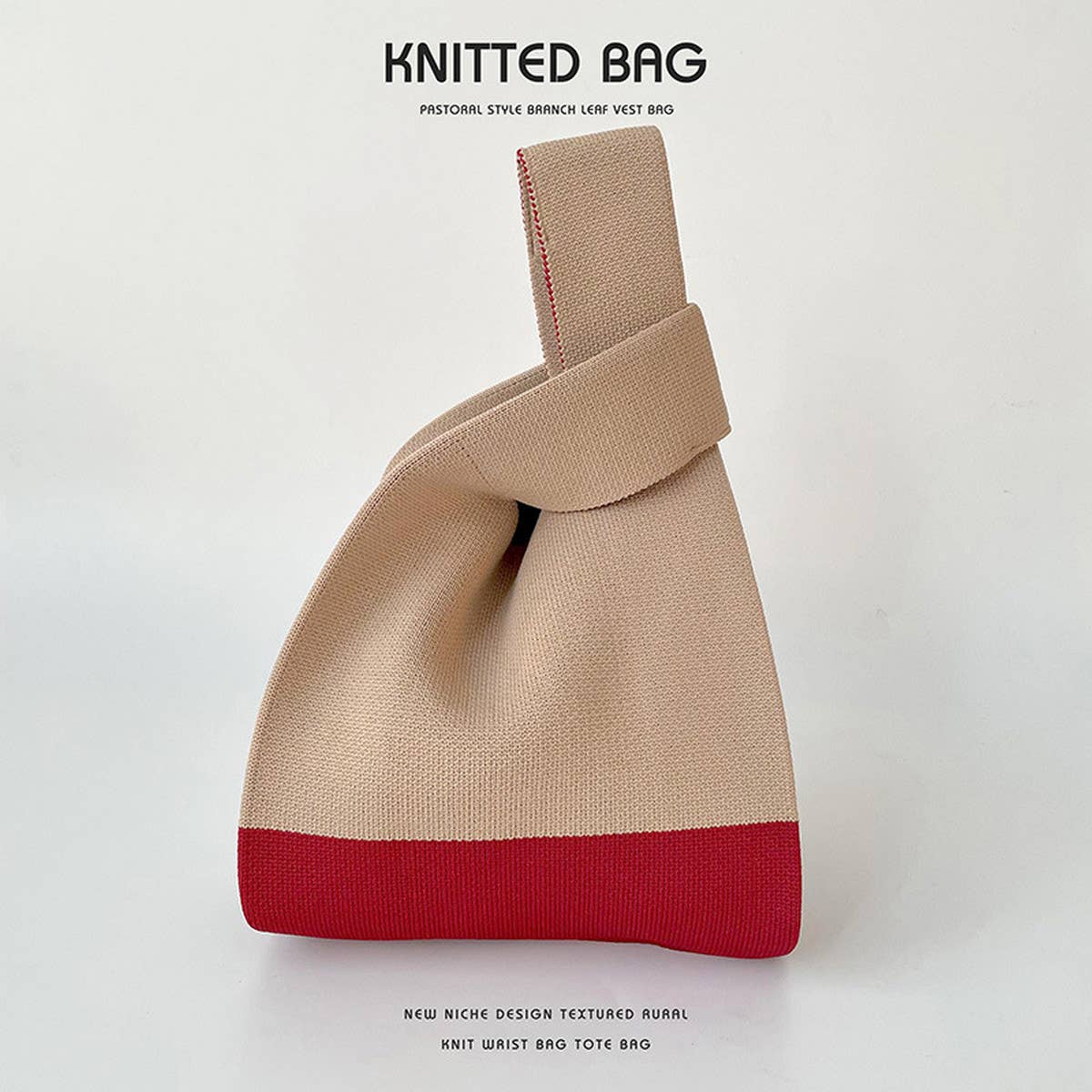 
                  
                    Knit Tote: Minimalist Color Block
                  
                