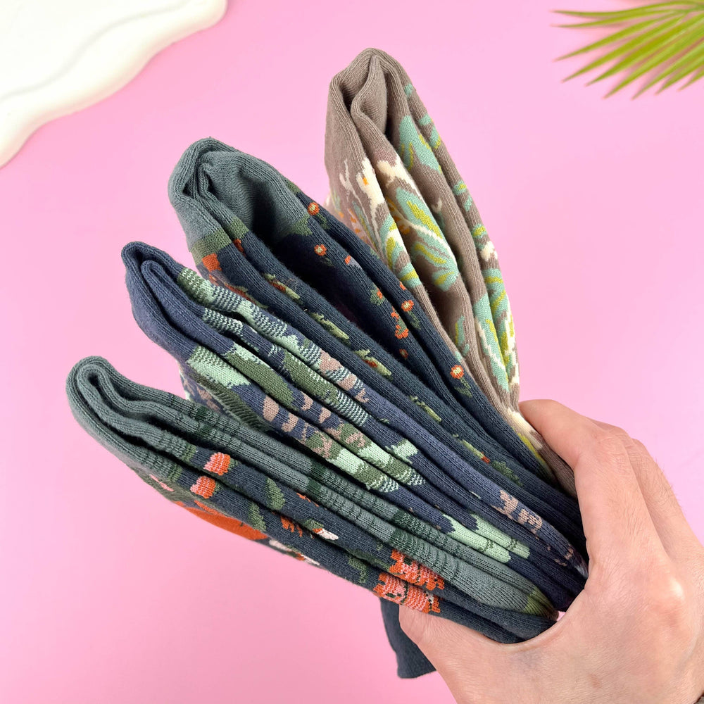 
                  
                    Mural Cotton Mid-Calf Socks
                  
                