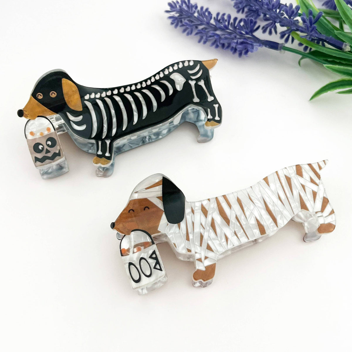 
                  
                    Halloween Dachshunds Hair Claws
                  
                