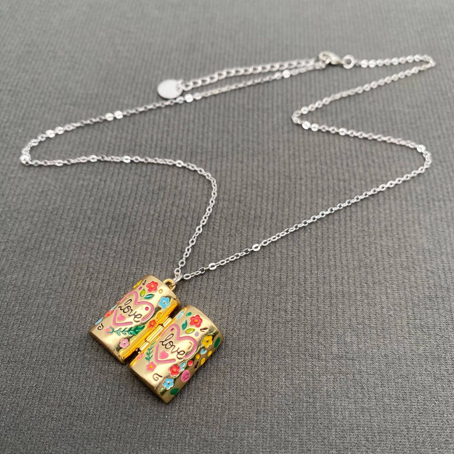 
                  
                    Enamel Gift Box Locket Necklace
                  
                