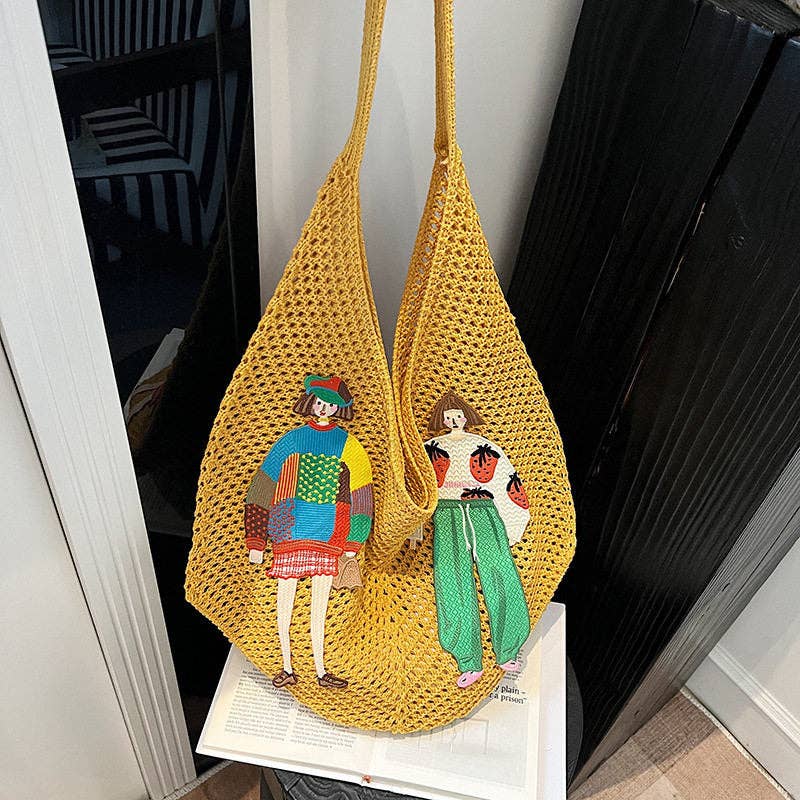 
                  
                    Off to the Market: Knit Shoulder Tote
                  
                