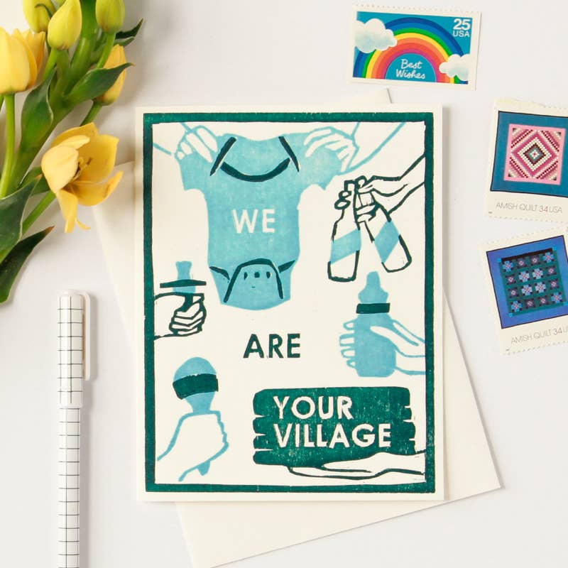 
                  
                    We Are Your Village New Baby Card
                  
                