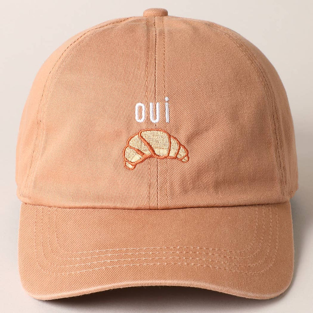 
                  
                    OUI Croissant Embroidered Dad Hat
                  
                