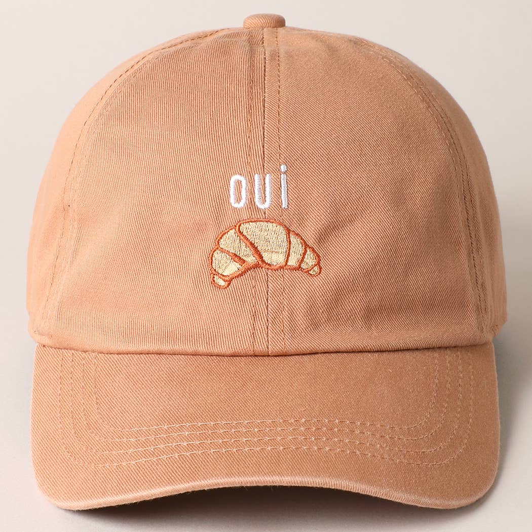 
                  
                    OUI Croissant Embroidered Dad Hat
                  
                
