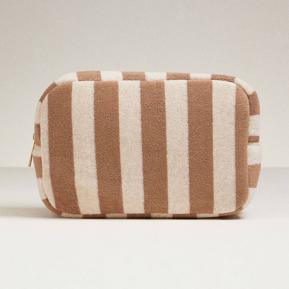 
                  
                    Cotton Terry Cabana Striped Zip Pouch
                  
                