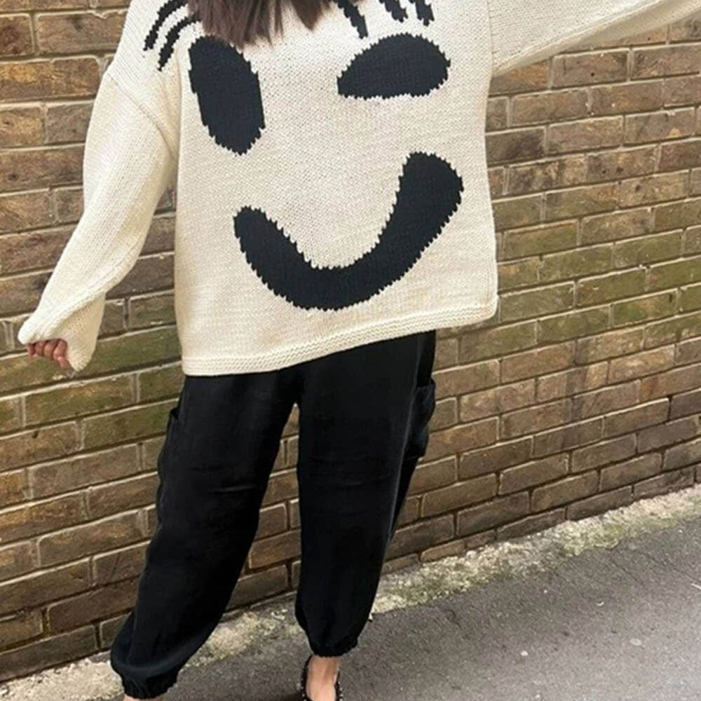 
                  
                    Give A Wink Knit Sweater
                  
                