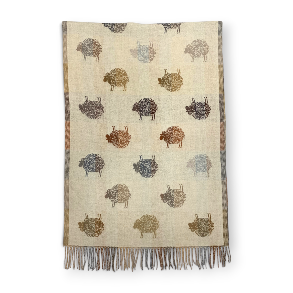 
                  
                    Sheep Reversible Wool Blend Winter Scarf
                  
                